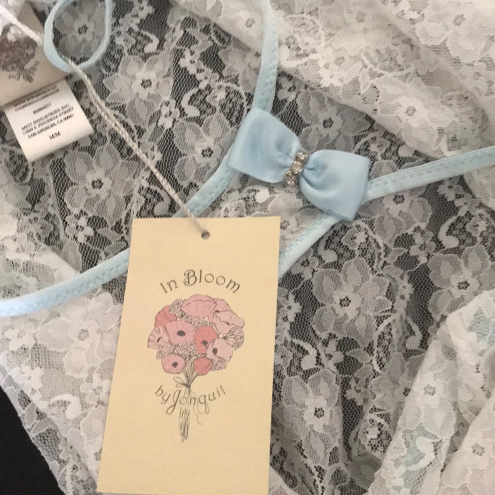 Lace Cami top with blue trim